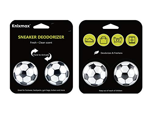 Knixmax Bolas Desodorizantes de Zapatos, Ambientador Se Puede Utilizar para La Desodorización De Diversos Calzados, Bolsas de Gimnasio, Taquillas, 1 Pares