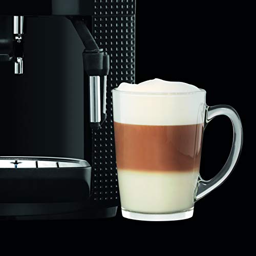 Krups Pisa EA81P0 - Cafetera súper automática, 15 bares, molinillo café cónico de metal, selección de cantidad e intensidad de café, depósito 1.7 L , Función automática vapor, pantalla LCD