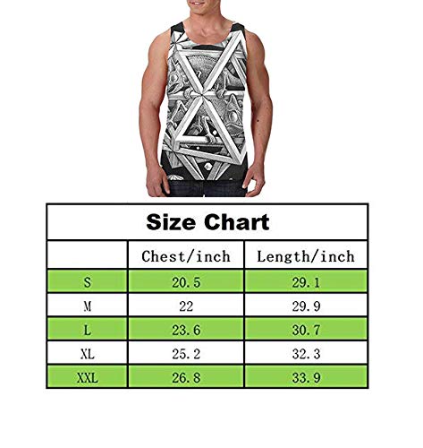 Ksiwre Camisetas de Tirantes,Men's Stringer Gym Tank Top Shirt Print Beer Bottle Men's Graphics Tees Sport Gym Shirt