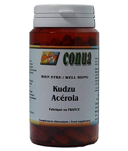 Kudzu raiz (root) + Acerola vitamina C 120 cápsulas BOTELLA POR 2 MESES 60 días Conua desde 2003