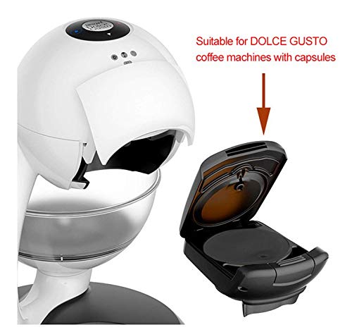 Kurphy Metal Rusable Coffee Capsule Filtro de Acero Inoxidable para Dolce Gusto EDG Lumio Recargable Filtro Gotero Tamper