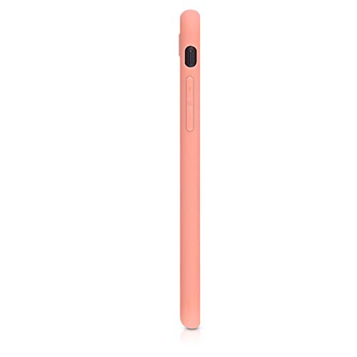 kwmobile Funda Compatible con Apple iPhone 7/8 / SE (2020) - Carcasa de TPU Silicona - Protector Trasero en Coral Mate