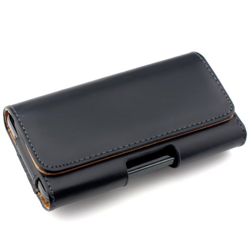 kwmobile Funda para Smartphone - Carcasa con Clip de cinturón - Cover de Cuero sintético 14.4 x 7 CM