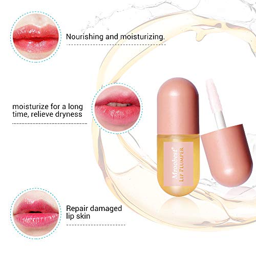 Labios Bálsamos, Lip Enhancer, Lip Plumper, Bálsamo de labios, Para Aumentar la Elasticidad del Labio, Reducir Líneas Finas, Hidratación Labial, Labios Sexy Más Llenos e Hidratados