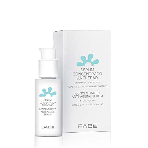 Laboratorios Babé - Antiarrugas Sérum Facial Concentrado Antiedad 30 ml, Gel Refrescante, Acabado Mate, Para Todo Tipo de Pieles, Piel Luminosa, No Engrasa, Reafirmante, Efecto Flash