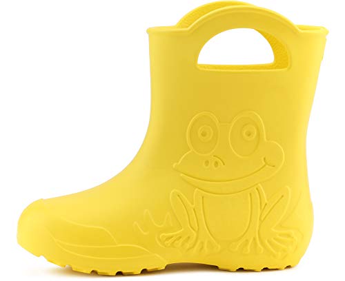 Ladeheid Botas de Agua en EVA Unisexo Niños Niñas LA-CA-01 (Amarillo, 26/27 EU)