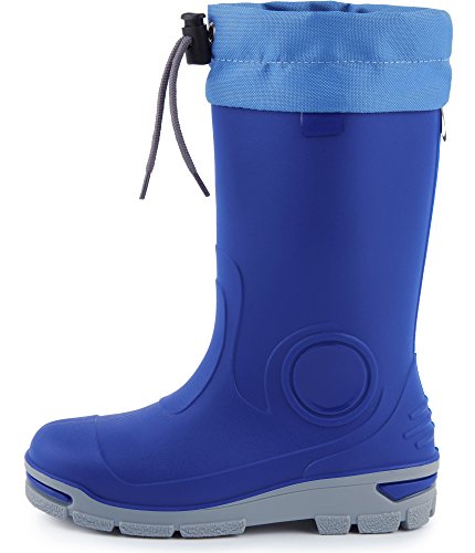 Ladeheid Botas de Agua en PVC Unisex Niños Niñas LARB014 (Aciano, 25/26 EU)