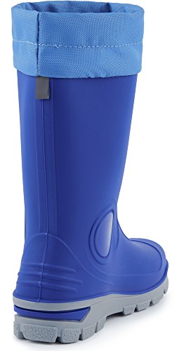 Ladeheid Botas de Agua en PVC Unisex Niños Niñas LARB014 (Aciano, 25/26 EU)