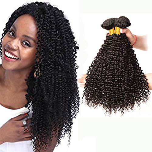 Ladiary pelo rizado natural brasileño extensiones pelo rizado 3 bundles hair pelo natural humano 20 25 30 CM