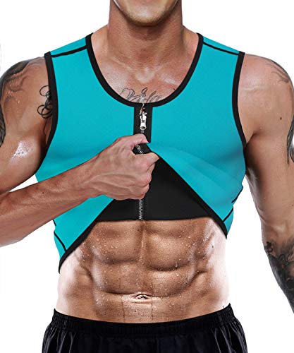 LaLaAreal Faja Reductora Adelgazante Hombre Neopreno Camiseta Reductora Compresion de Sauna Deportivo