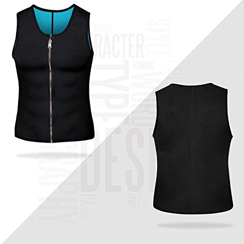 LaLaAreal Faja Reductora Adelgazante Hombre Neopreno Camiseta Reductora Compresion de Sauna Deportivo