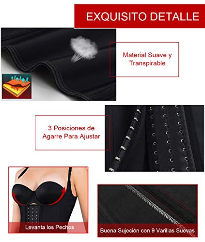 LaLaAreal Fajas Reductoras Corset Cincher Bustiers Corsé Adelgazantes de Cinturón Formación para Body Shaper Mujer