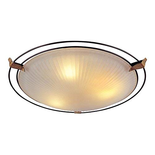 Lámpara de techo lámpara zoby Cristal Verde De Bronce Envejecido ø50 cm IP20 3 x E14