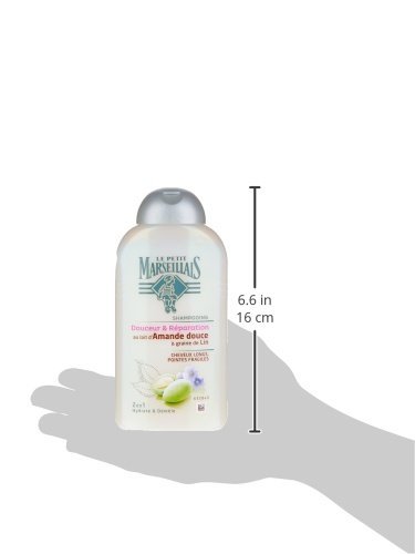 Le Petit Marseillais – Champú cabello largos Lin – Almendra Dulce – Bote 250 Ml – Juego de 3