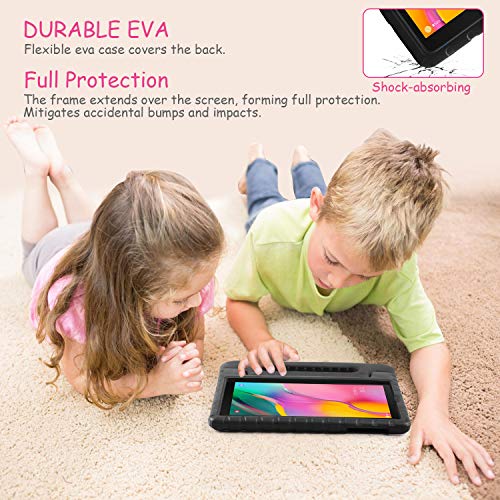 LEADSTAR Funda para Samsung Galaxy Tab A 10.1 2019, Ligero y Super Protective Antichoque EVA Estuche Protector Diseñar Especialmente Manija Caso con Soporte para los Niños, SM-T510 / T515 (Negro)