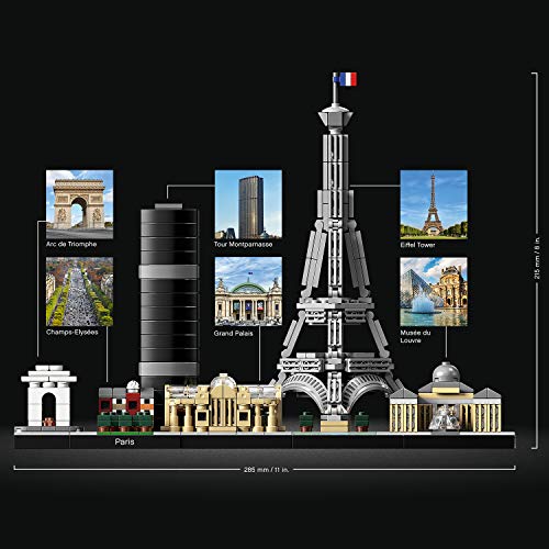 LEGO Architecture - París, maqueta decorativa de ciudad para construir y decorar (21044)