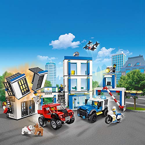 LEGO City Police - Comisaría de policía, juego de construcción, incluye celda de juguete, para niños y niñas a partir de 6 años (60246) , color/modelo surtido