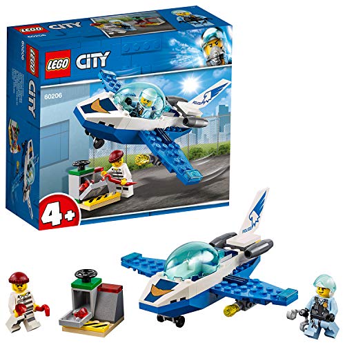 LEGO City Police - Policía Aérea: Jet Patrulla, Set de Construcción Creativo de Avión de Juguete para Recrear Aventuras (60206)