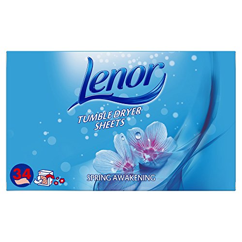 Lenor Spring Awakening - Hojas para secadora (3 unidades, 34 hojas)