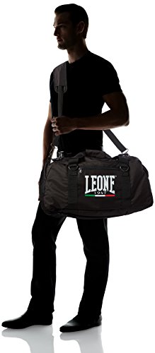 Leone - Bolsa/Mochila para Gimnasio Negro Talla:ND