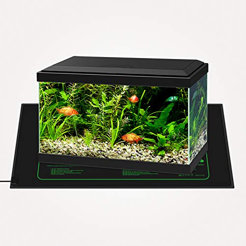 LERWAY Mantas Calefactoras Alfombrilla de Calentamiento de Cultivo Plántula, Accesorios para Acuario Semillas Calentador de Reptiles de Jardinería Invernaderos de Germinación 21W 20,75"x10" (Negro)