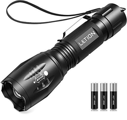 LETION Linterna Ultravioleta Led Linterna UV,Luz Negra UV 2 en 1 con 395nm luz UV, Modo 4 & IPX a Prueba de Agua 4 para Ropa de Mascotas Detección de Hongos