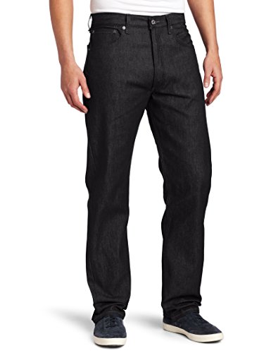 Levi's 501 Original Fit Jeans Pantalón vaquero con diseño clásico y cómodos de usar, Black 1582, 44W / 32L para Hombre