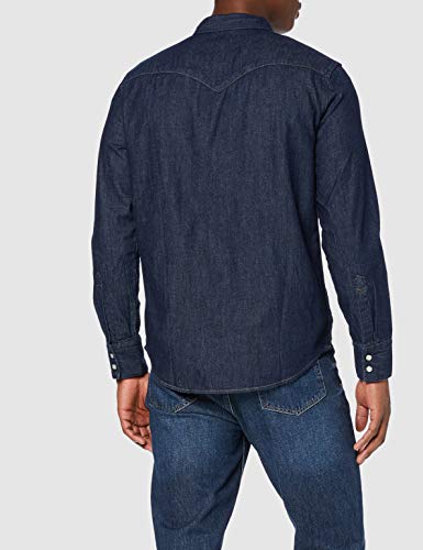 Levi's Barstow Western Standard Camisa, Azul (Red Cast Rinse Marbled T2 H2 19 0000), Large para Hombre