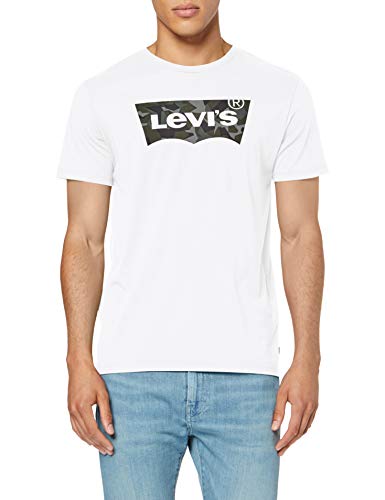 Levi's Housemark Graphic tee Camiseta, Blanco (Ssnl Hm Camo White 0249), M para Hombre