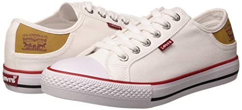 Levi's Stan Buck, Zapatillas para Hombre, Blanco (Regular White 51), 45 EU