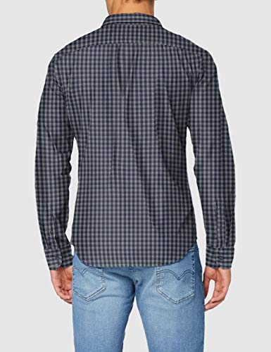 Levi's Sunset 1 Pkt Slim Camisa, Azul (Angelo Indigo 0002), Small para Hombre