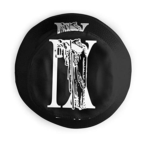 LianLiYa - Tarot ermitaño plegable sombra, sombrero de pescador unisex al aire libre, informal, impreso, sombrero de pescador, sombrero de viaje, sombrero de playa negro