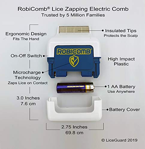 LiceGuard RobiComb - Peine electrónico para piojos