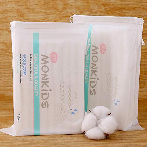 Limeow Discos Desmaquillantes Desmaquillante Facial Lavable Almohadillas Desmaquillantes Paquete Algodones Desmaquillantes Para Limpiar La Cara Removedor De Maquillaje De Ojos Aptos 222 Piezas