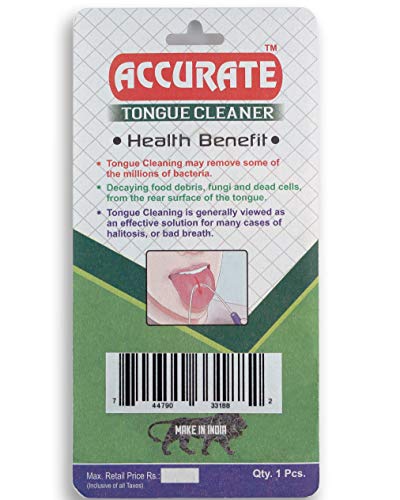 Limpiador de lengua de cobre | Raspador de lengua quirúrgico perfecto | mejor remedio para el mal aliento | mantiene la higiene bucal | bordes gruesos y seguros | mango flexible y agarre cómodo