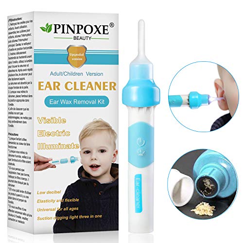 Limpiador de Oídos en espiral , 16 Cabezales de Silicona Reemplazables, Q  Grips Limpieza Oídos Giratorio, Herramienta de Eliminación de Cera del  Oído