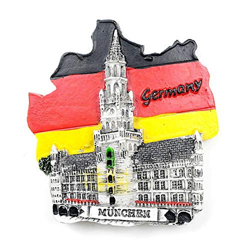 ljpxbb Casa Oficinapintado A Mano Dusseldorf Colonia Alemania Flagon 3D Imanes De Nevera Recuerdos De Turismo Refrigerador Pegatinas Magnéticas Decoración De Regalo Imanes De Nevera