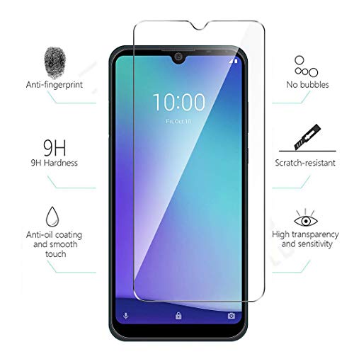 LJSM Funda para ZTE Blade A5 2020 + [3 Piezas] Protector de Pantalla Templado Film Película Protectora - Transparente Carcasa Silicona TPU Suave Caso Case para ZTE Blade A5 2020 (6.09") Clear