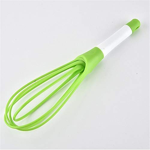 Lku Batidor Batidora batidora giratoria Manual Multifuncional Mini Cocina de plástico batidora de Huevos Herramienta para Hornear Huevos, Verde