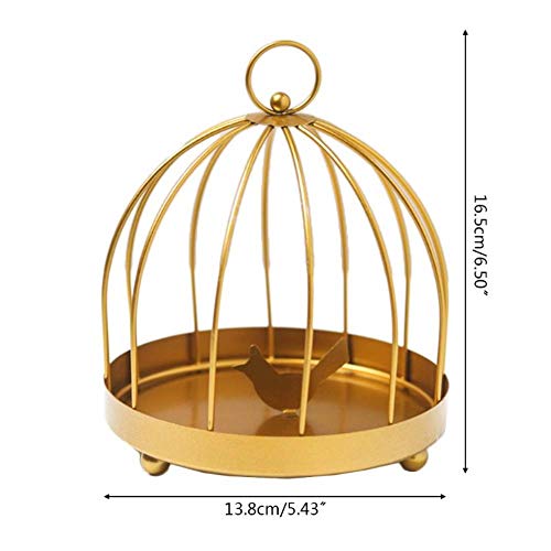 LLDS Soporte de bobinas de Mosquitos de Hierro de Metal de Estilo nórdico, Estante de Incienso Repelente de jaulas de pájaros D08F, BK