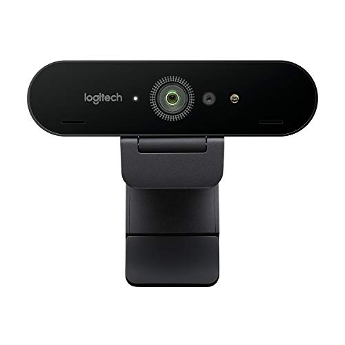 Logitech Brio Ultra HD Pro Webcam, Streaming Fluido 1080p/60fps, Campo Visual Ajusable, Zoom X5, Compatible Avec Skype, WebEx, Cisco Jabber, Zoom, Windows Hello, PC/Mac/Portátil/Chrome, Color Negro