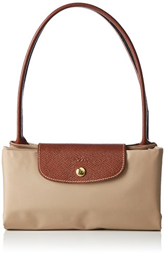 Longchamp - Bolsa de Sintético Mujer, color Beige, talla 19x30x31 cm (B x H x T)