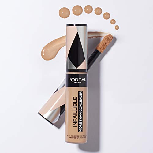 L'Oreal Paris Infalible More than Concealer, Corrector Cobertura Completa, Tono 331 Latte/Cafe au Lait - 11 ml