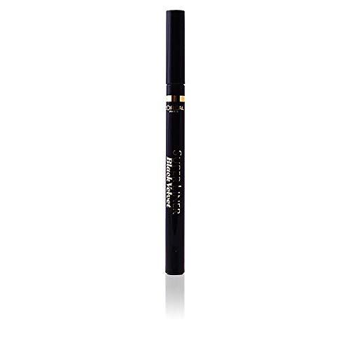 L’Oréal Paris Make-Up Designer Super Liner Black Velvet 01 Black delineador de ojos Líquido Negro - Delineadores de ojos (Líquido, Negro, Black, Mujeres, Satén, 11 mm)