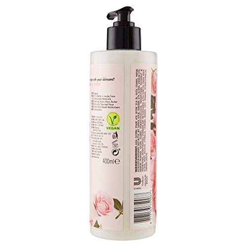 Love Beauty and Planet - Loción corporal manteca de muru muru y rosa Delicious Glow - 400 ml