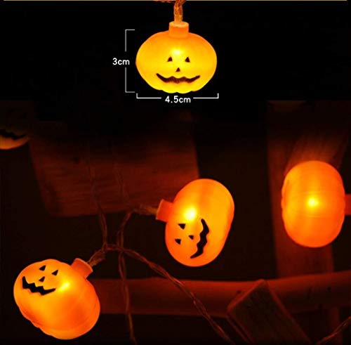 Luces de la secuencia del LED, luces LED del cuento de hadas de Halloween, decoración casera al aire libre (Color : As Picture-10lights2.5Msolar)