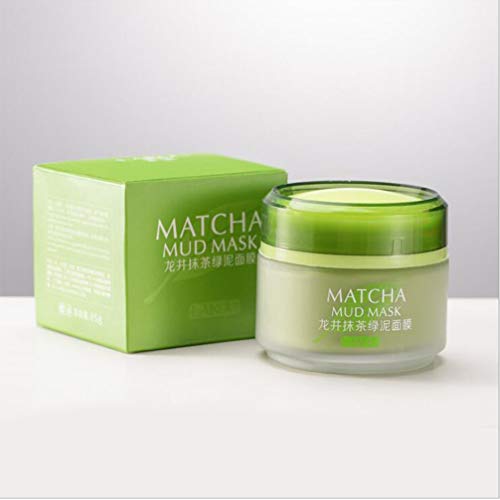 Lurrose La Mascarilla Facial de Té Verde Matcha Elimina Las Espinillas Reduce Las Arrugas Nutre E Hidrata para Todo Tipo de Cara (Verde)