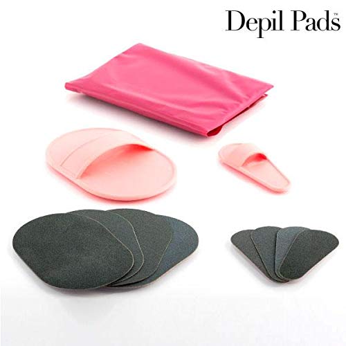 Mamzelle O Depil Pads - Almohadillas exfoliantes con 5 recambios grandes