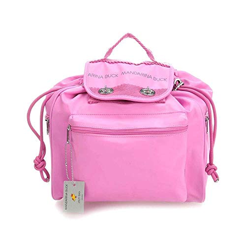 Mandarina Duck Utility Backpack M Fuxia Rosa