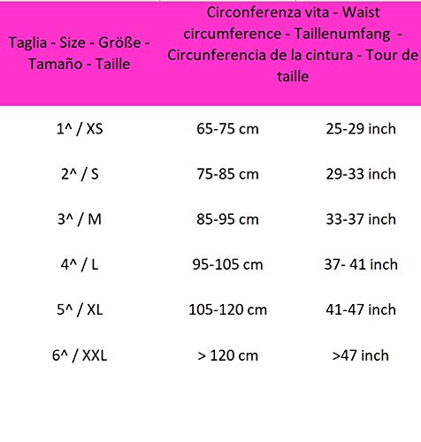 MANIFATTURA BERNINA Sana 55107 (Talla 4) - Faja compresión Abdominal Transpirable cinturón de Apoyo postoperatorio Alto 27 cm